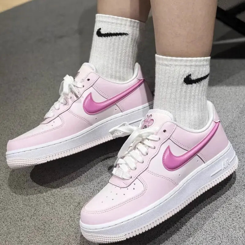 Nike Air Force 1 Women's sneakers Pink Cat Claws AF1 Comfortable casual fashion retro board shoes HM3696-661