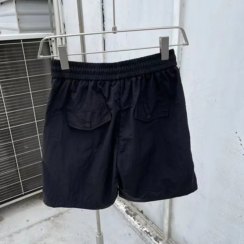 Summer Cargo Style Set Men's Casual Hooded Solid Short Sleeve T-shirt Shorts Loose Fashion High Quality Handsome Sweatshirt Suit