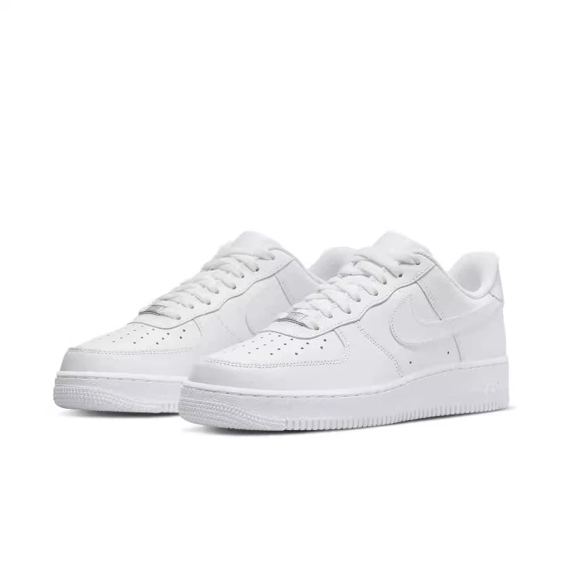 Nike Air Force 1 AF1 Men's Triple White Low-Top Casual Skate Shoes CW2288-111
