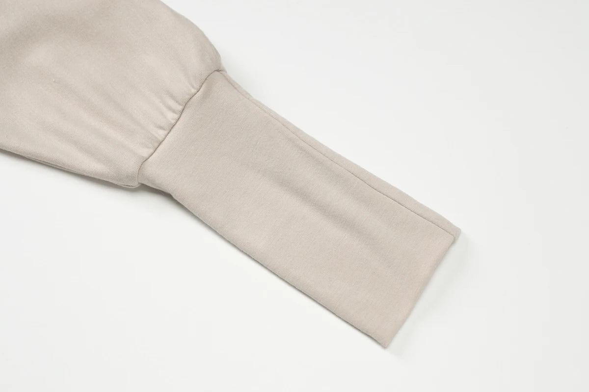 Dulzura Off Shoulder Long Sleeves Ruched Patchwork Mini Dress Women’S Sexy Elegant Casual Outfit Party Clubwear Spring Summer