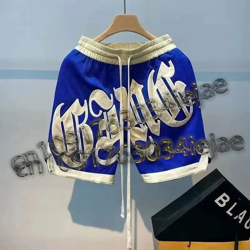 Summer Basketball Shorts American Street Sports Pants Casual Men's Clothing High Quality Embroidered Shorts Outdoor Fashion 2024