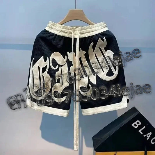 Summer Basketball Shorts American Street Sports Pants Casual Men's Clothing High Quality Embroidered Shorts Outdoor Fashion 2024