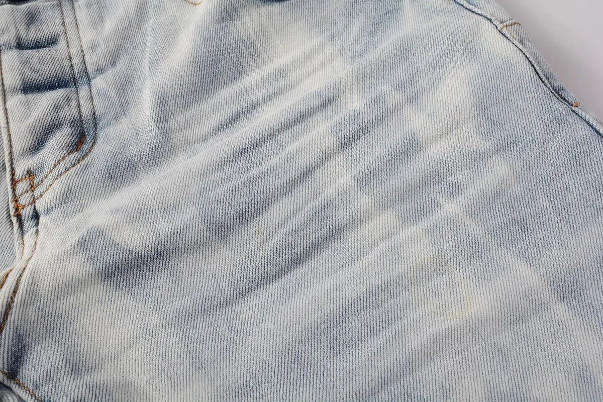 Spring and Autumn Fashion Trend Printed Straight-Leg Stretch Sports Jeans Men's Casual Slim Fit Comfortable High Quality Pants